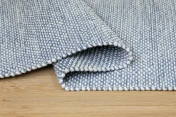 KM Home Bomulds- & Kludetæpper>Bomuldstæppe Alva Lyseblå