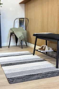 KM Home Bomuldstæppe Båstad Sort Outlet