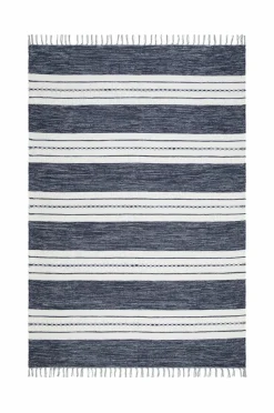 KM Home Bomulds- & Kludetæpper>Bomuldstæppe Sund Blå