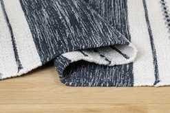 KM Home Bomulds- & Kludetæpper>Bomuldstæppe Sund Blå