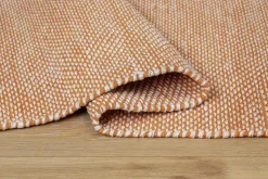 KM Home Bomuldstæppe Alva Orange Sale