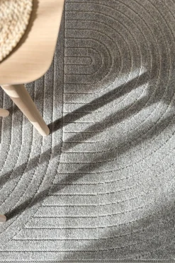 KM Home Fladvævet tæppe Hawaii Grå Online