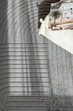 KM Home Fladvævet tæppe Hawaii Grå Online