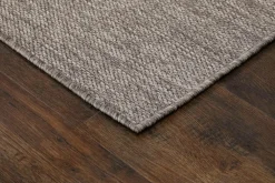 KM Home Glatvævet Madrid Mørkt linned Hot