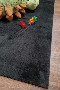 KM Home Gulvtæppe Soft Sort Hot