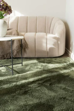 KM Home Ryatæppe Cozy Grøn Outlet