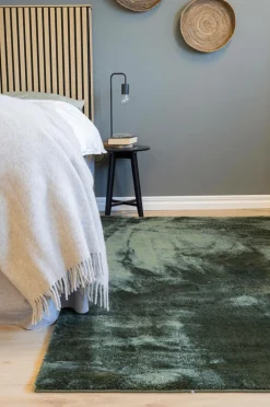 KM Home Ryatæppe Cozy Grøn Outlet