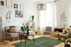 KM Home Ryatæppe Cozy Grøn Outlet