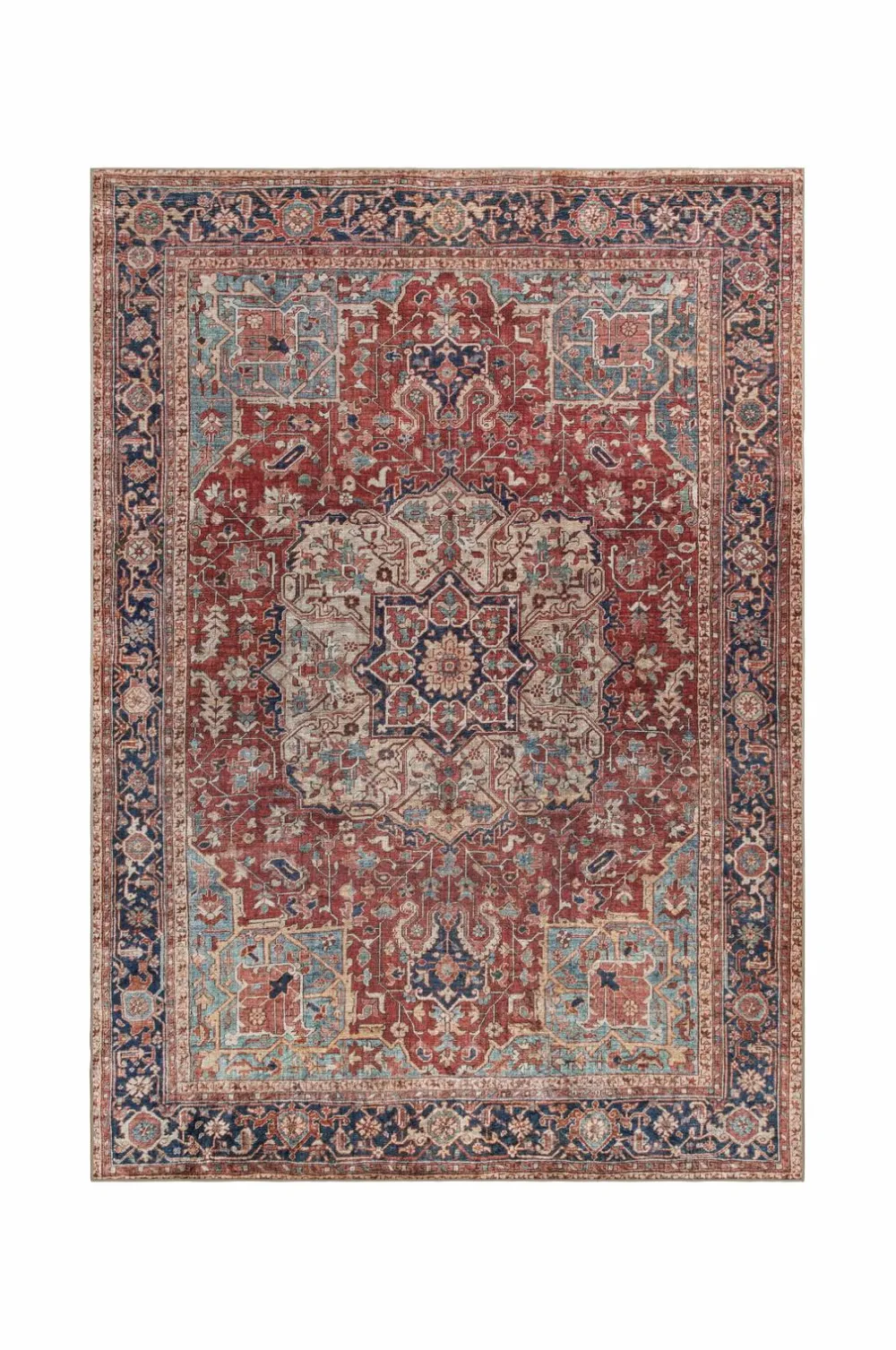 KM Home Fladvævede Tæpper>Tæppe Amber Rød