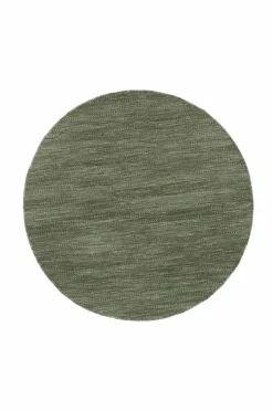 KM Home Uldtæpper>Uldtæppe Birka Grøn mat sort