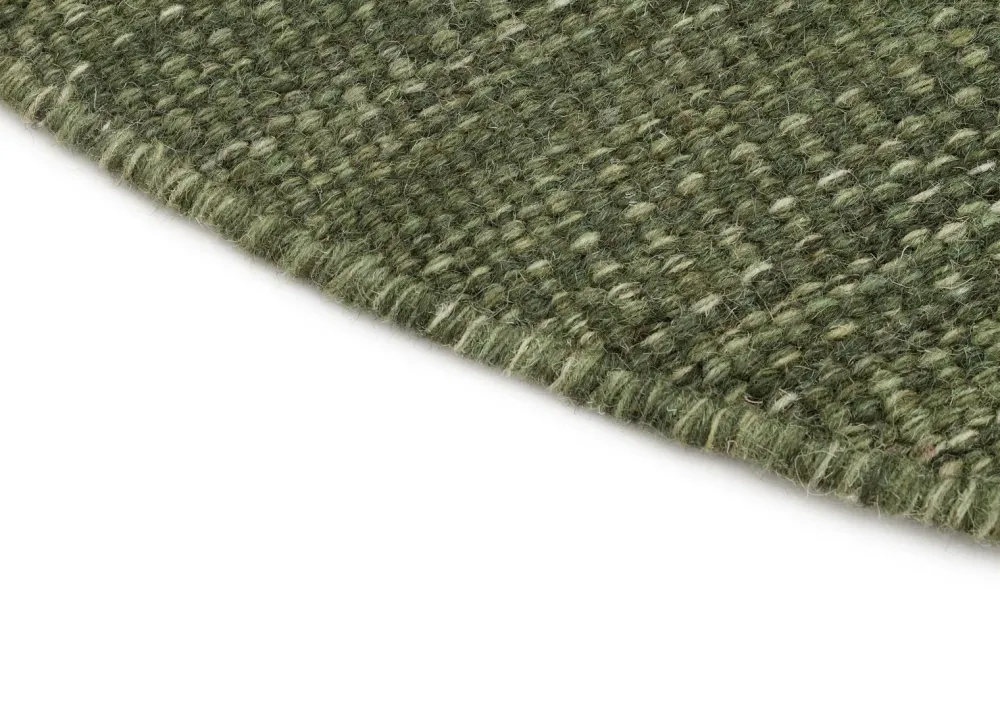 KM Home Uldtæpper>Uldtæppe Birka Grøn mat sort