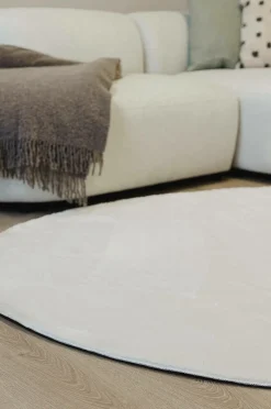 KM Home Vaskbart tæppe Soft Hvid