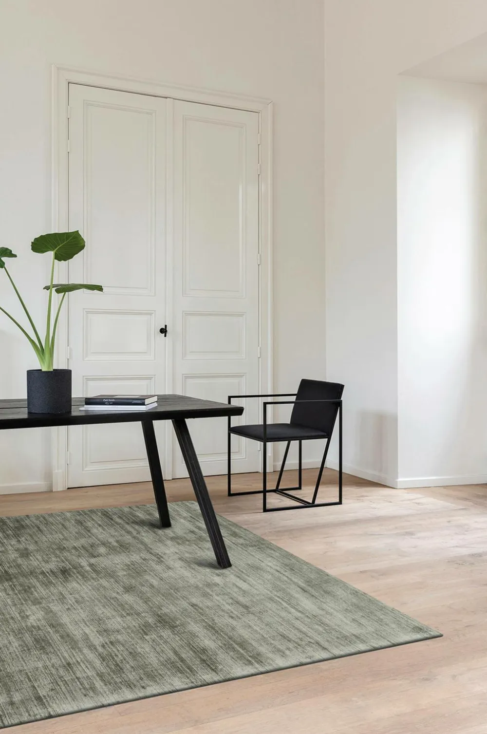 KM Home Fladvævede Tæpper>Viskosetæppe Tribeca Emerald green