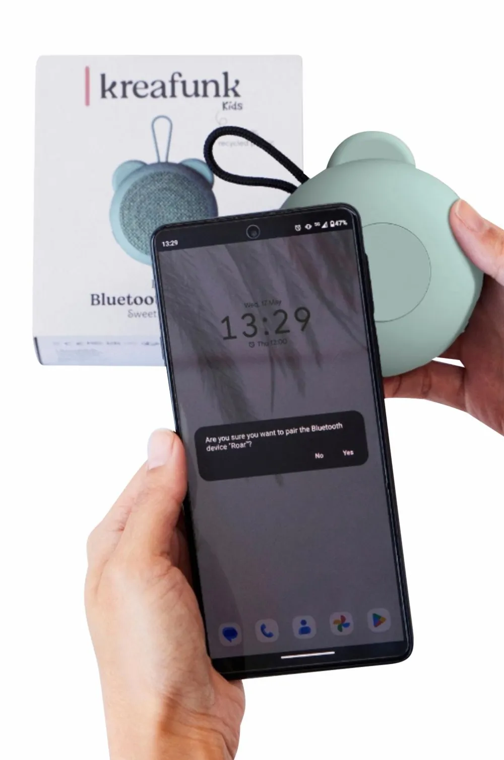 Kreafunk Barnevognstilbehør>Bluetooth-højttaler Roar Støvet grøn