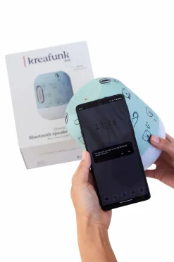 Kreafunk Bluetooth-højttaler/LED-lampe Glowie Overskyet blå