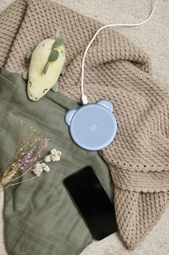 Kreafunk Barnevognstilbehør>Trådløs Qi-oplader Paddy Overskyet blå