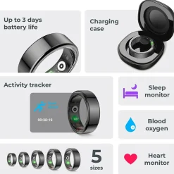 KSIX Smart Ring Saturn - XS No color Online