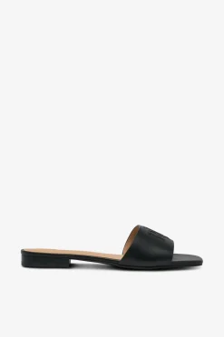 Lauren Ralph Lauren Sandaler & Sandaler Med Hæl>Sandal Smooth Calf-everley Sld-sn-sli Black