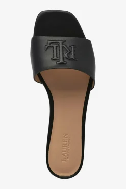 Lauren Ralph Lauren Sandaler & Sandaler Med Hæl>Sandal Smooth Calf-everley Sld-sn-sli Black