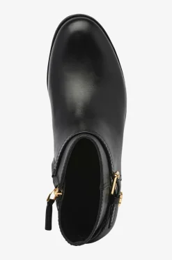 Lauren Ralph Lauren Boots Burnished Calf-Brooke BT 2 Black Clearance