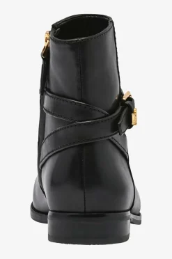 Lauren Ralph Lauren Boots Burnished Calf-Brooke BT 2 Black Clearance