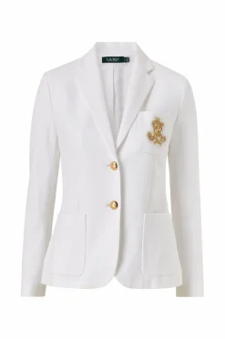 Lauren Ralph Lauren Blazer Anfisa Lined Jacket White New