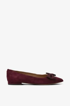 Lauren Ralph Lauren Ballerinasko Londyn Bow-Flats-Ballet Pinot noir/pinot noir Sale