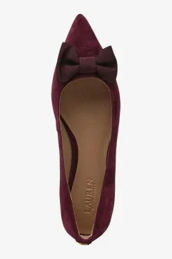 Lauren Ralph Lauren Ballerinasko Londyn Bow-Flats-Ballet Pinot noir/pinot noir Sale