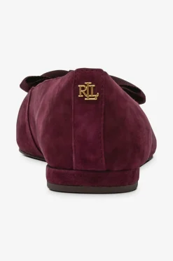 Lauren Ralph Lauren Ballerinasko Londyn Bow-Flats-Ballet Pinot noir/pinot noir Sale