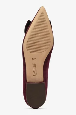 Lauren Ralph Lauren Ballerinasko Londyn Bow-Flats-Ballet Pinot noir/pinot noir Sale