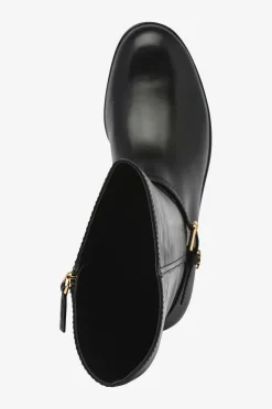 Lauren Ralph Lauren Støvler>Støvler Burnished Calf-brooke Tll 2-bo-tal Black