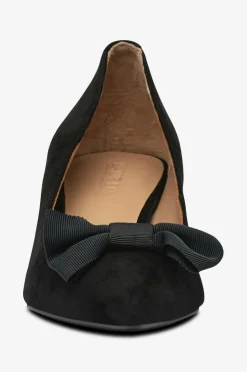 Lauren Ralph Lauren Pumps Kidsuede/grosgrain-adrienne Bow-pm-cto Black New