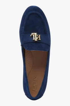 Lauren Ralph Lauren Loafers>Loafers Refined Navy Gold Hrdw