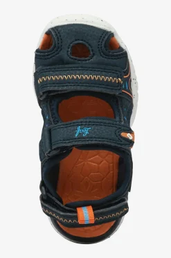 Leaf Sandaler Ljungby Navy/orange Discount