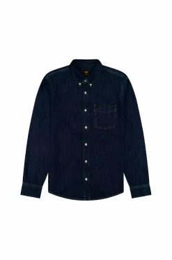 Lee Cowboyskjorte Button Down Mid stone 2 Discount