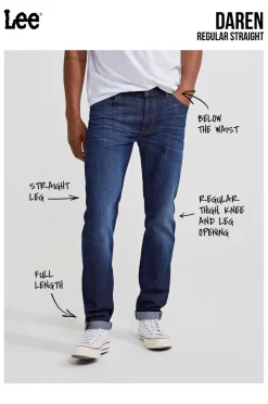 Lee Jeans Daren Zip Fly Clean black Discount