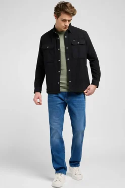 Lee Overskjorte Relaxed Unionall Black Clearance