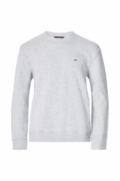 Lee Sweatshirts & Hoodies>Sweatshirt Plain Crew Sws Grey mele