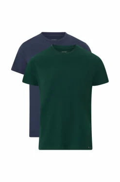 Lee T-shirt Twin Pack Crew 2-pak Jade Forest Mood Indigo Discount