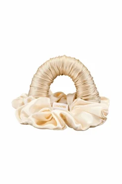 Lenoites Blowout Tie In Mulberry Silk Champagne/Golden Sand