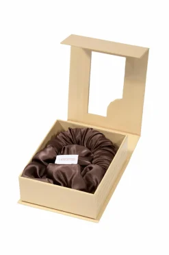 Lenoites BLOWOUTTIE® In Mulberry Silk Mini Mocha/Espresso Hot