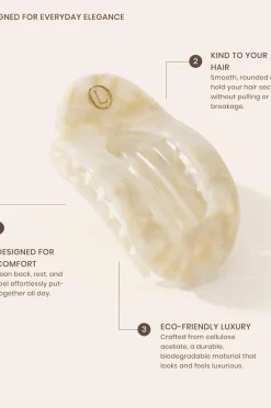 Lenoites Eco-Friendly Flat Hair Clip Desert Beige