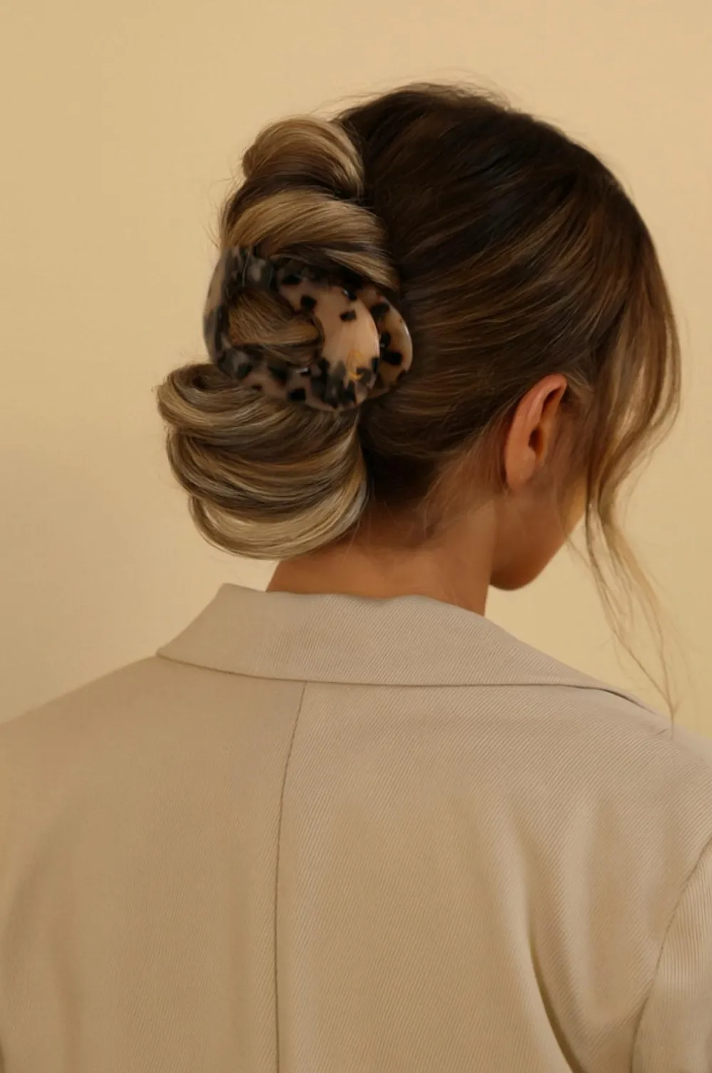 Lenoites Håraccessories>Eco-Friendly Flat Hair Clip Nude Leopard