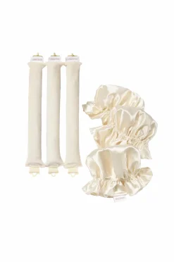 Lenoites Styling>Heatless Curling Rods With Caps 3-Pakke Set Golden Sand