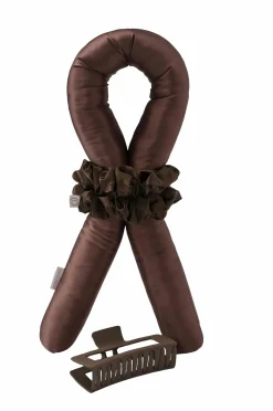 Lenoites Heatless Curls In Mulberry Silk Large Brown