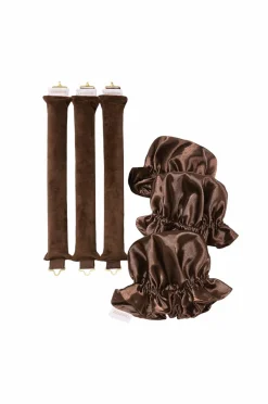 Lenoites Heatless Curling Rods With Caps 3-Pakke Set Brown Online