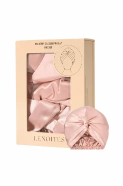 Lenoites Håraccessories>Mulberry Silk Sleeping Cap Pink