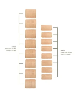 Lenoites Self Grip Hair Rollers 16-Pak No Color Clearance