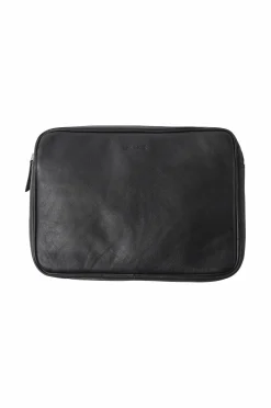 Les Deux Computertaske Leather Laptop Sleeve Black Clearance