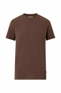 Les Deux T-Shirts & Tanktoppe>T-shirt Norregaard Contrast Slate brown